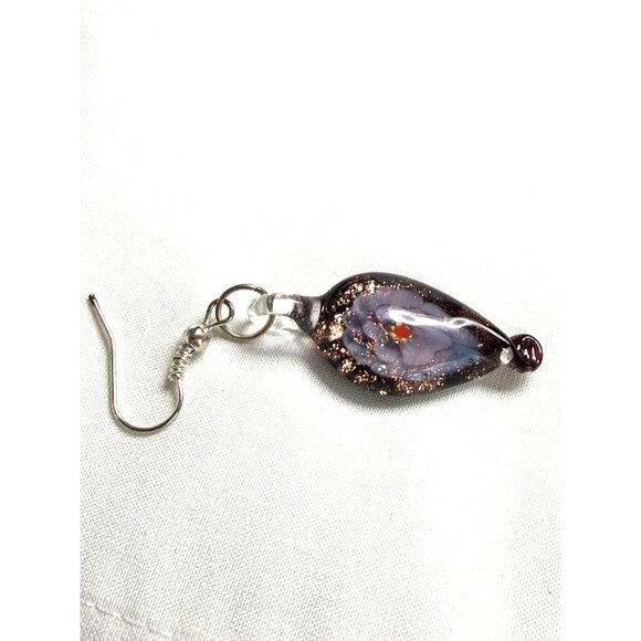 Murano Style Glass Flower Necklace & Earrings Set – Pink Ribbon Cord – Fashion J - Picture 16 of 16